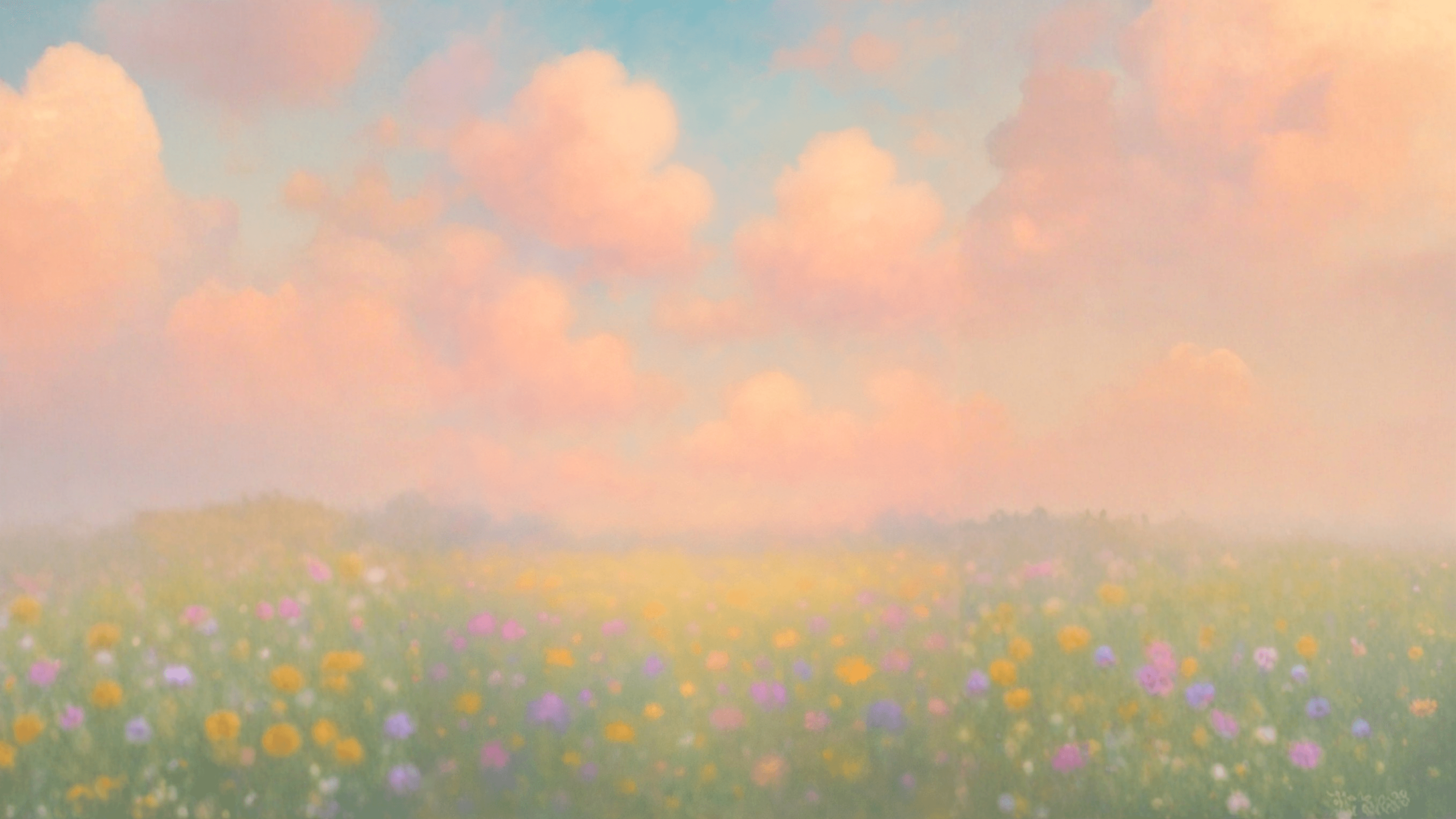 Flower field background